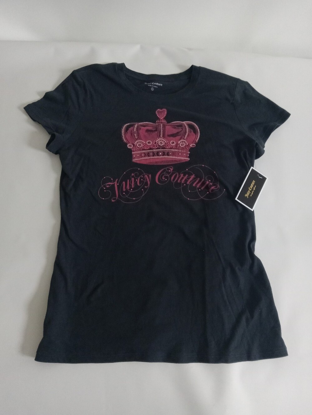 New with tags Juicy couture black tee L